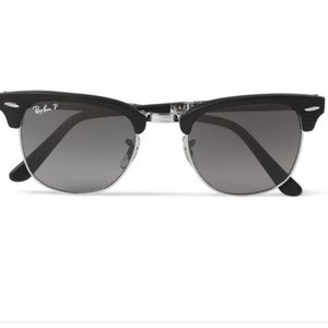 Ray Ban Clubmaster Folding Polarised Sunglasses